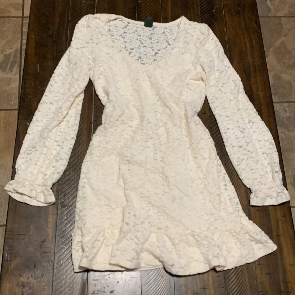 White felt dress from Target size Medium